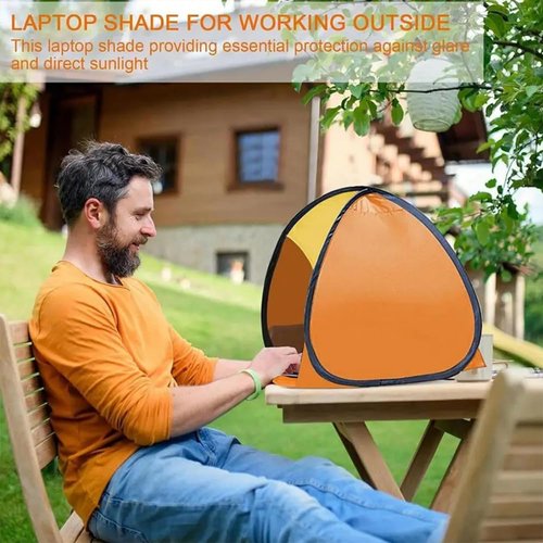 Uveego Mini Head Sun Shelter Tent,360° Ventilation/No Assembly Require,Portable Head Sun Shelter Tent with Phone Holder,Mini Pop up Canopy,Shade Canopy for Pet,Laptop Sun Shelters (E, 32 * 20 * 22in)