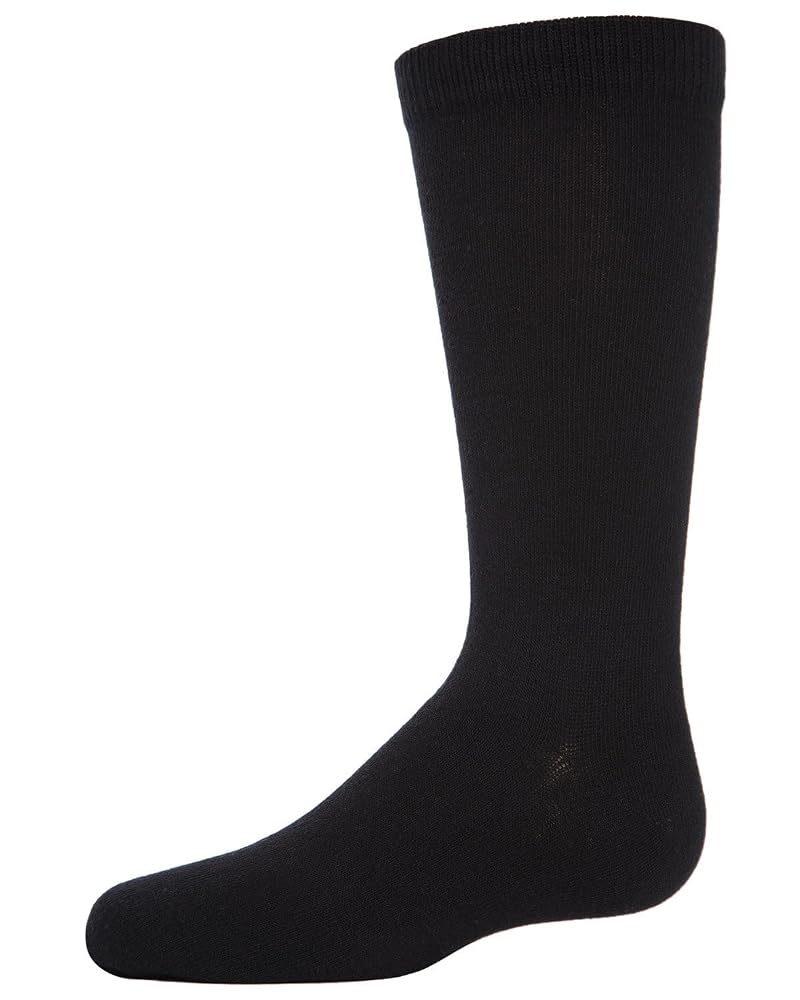MeMoi 3 Pack Boys Crew Socks - Black Variation: 8-9
