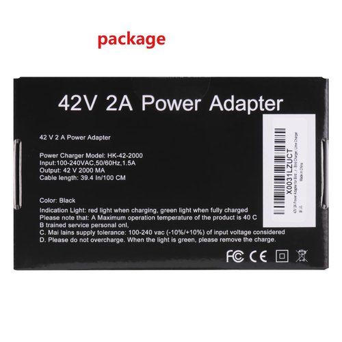 42V 2A Power Adapter for Bird & Lime Charger - Bird, Skip, Lime, Lime-S, Skip, Spin Xiaomi M365 - Charger