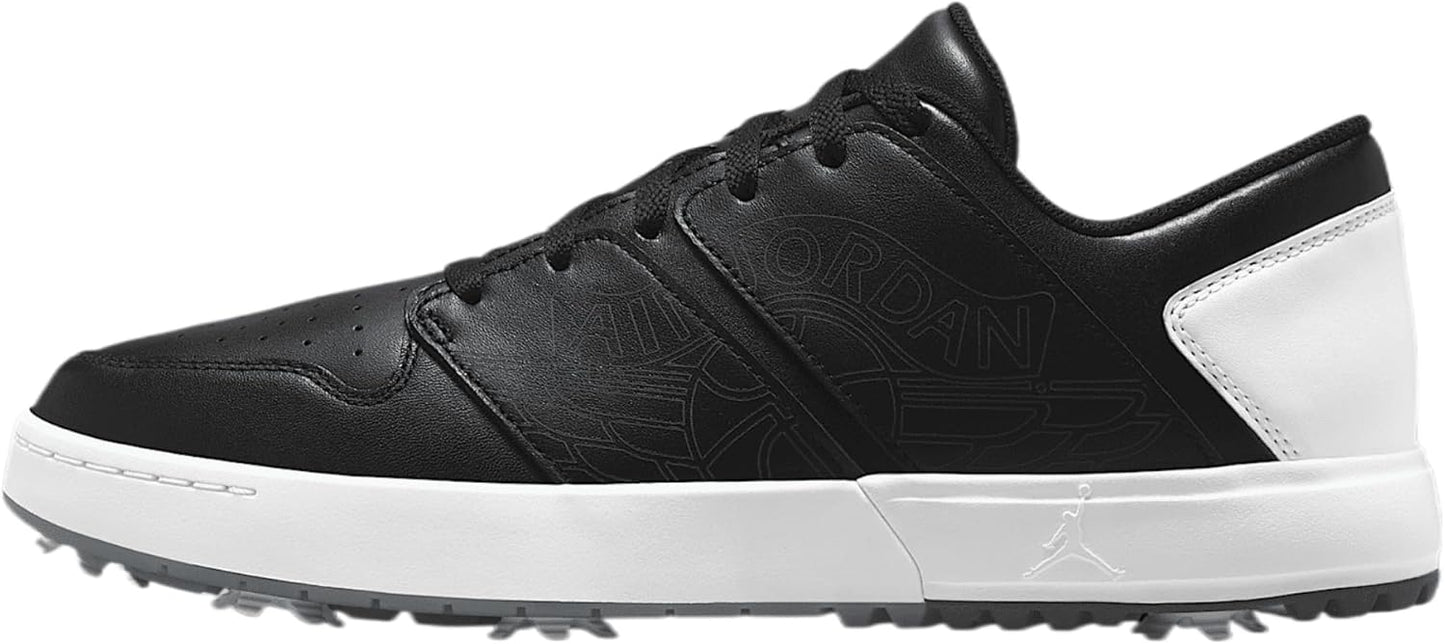 Jordan NU Retro 1 G Golf Shoes (FZ4153-001, Black/University Red/Blue Tint/White)