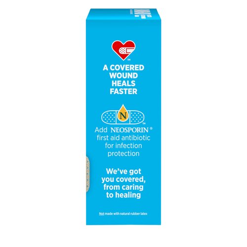 BAND-AID Brand Sheer Spots Adhesive Small Square Bandages, Sterile, Individually Wrapped Discreet First Aid & Wound Care for Minor Cuts & Scrapes, Quilt-Aid Comfort Pads, One Size, 50 ct
