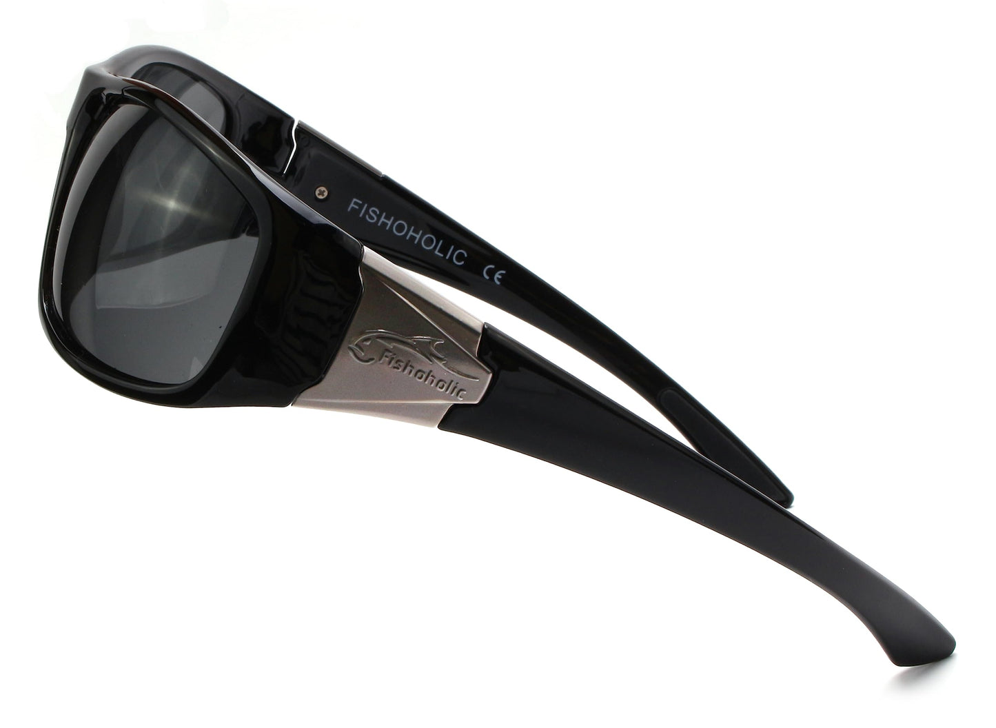 Fishoholic Polarized Fishing Sunglasses with Metal Logo UV400 Fishing Gift with Hard Case and Pouch
