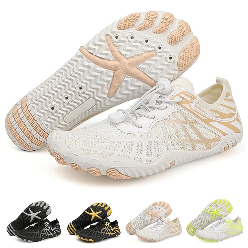 ELETON Barefoot Shoes Women Men Footwear, Wide Toe Box Hiking Zero Drop Non-Slip Quick-Dry River Boat Pool Beach Water Shoes, Lightweight Swimming Running Walking Sneakers Unisex