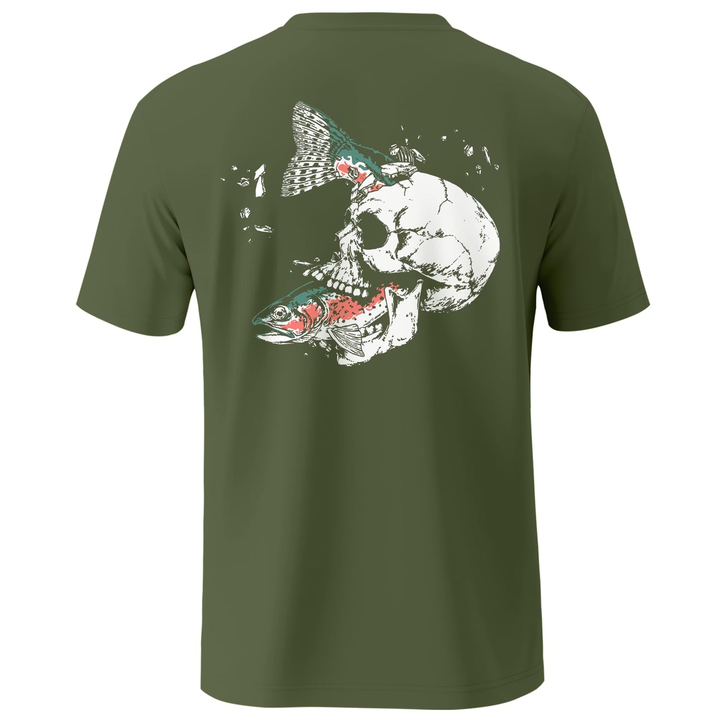 Palmyth Fishing Shirt for Men Short Sleeve UPF 50+ Sun Tee with Pocket