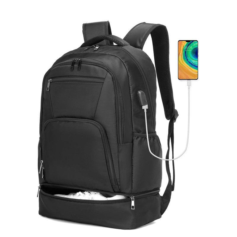 seyfocnia Gym Backpack for Men,Large Gym Bag with Shoe Compartment Lightweight Travel Workout Sports Backpack Water Resistant Carry on Backpack