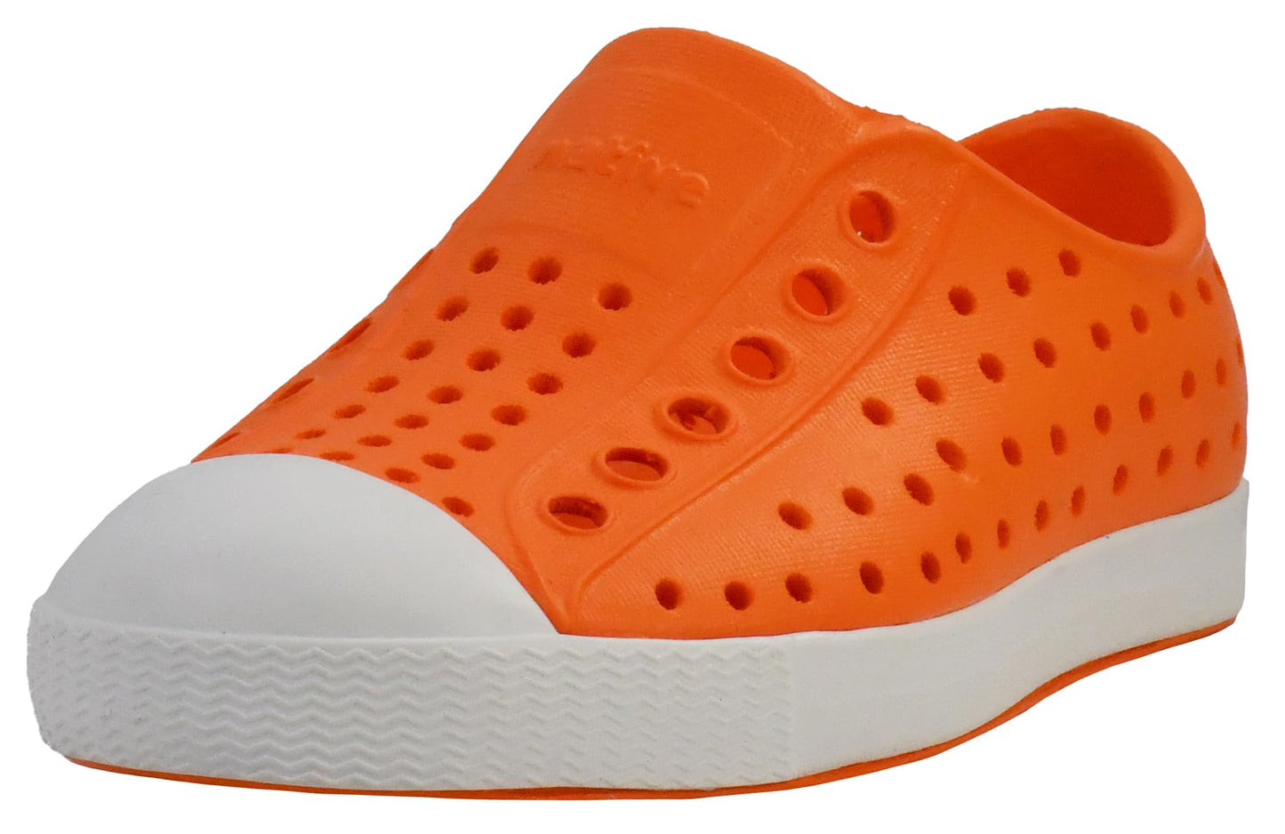 Native Shoes Unisex-Kids Jefferson Sneakers, Sunset Orange/Shell White, 6 Toddler