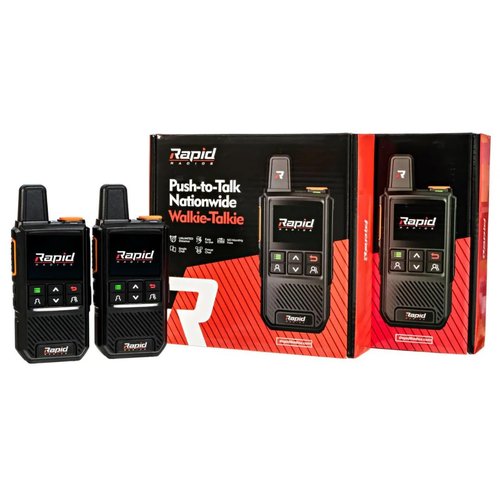 Rapid Radios Nationwide LTE Walkie-Talkie - Two-Way Radio - Unlimited Range POC Two Way Radios Set