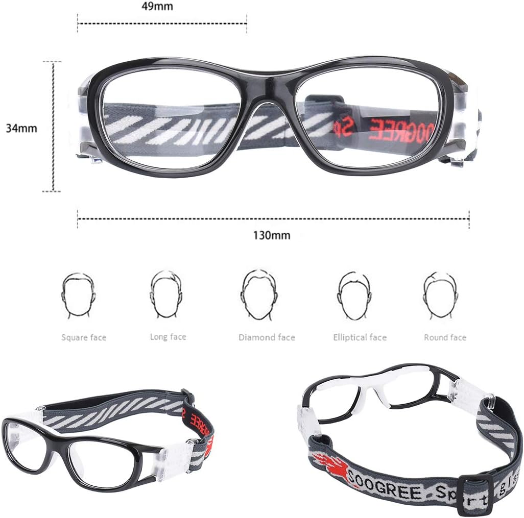 ''N/A'' Kids Sports Glasses Basketball Football Safe Training Goggles Anti Fog 7-12