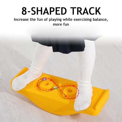 YFSAN Kids Balance Board PE Curvy Board, Rocking Seesaw Balance Board, Sensory Training Equipment Balance Board Toy for Children (Blue)