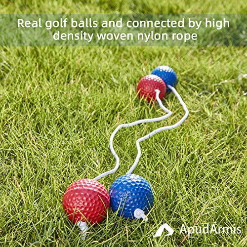 Ladder Toss Replacement Balls - Set of 6, Durable Golf Bolas for Outdoor Game