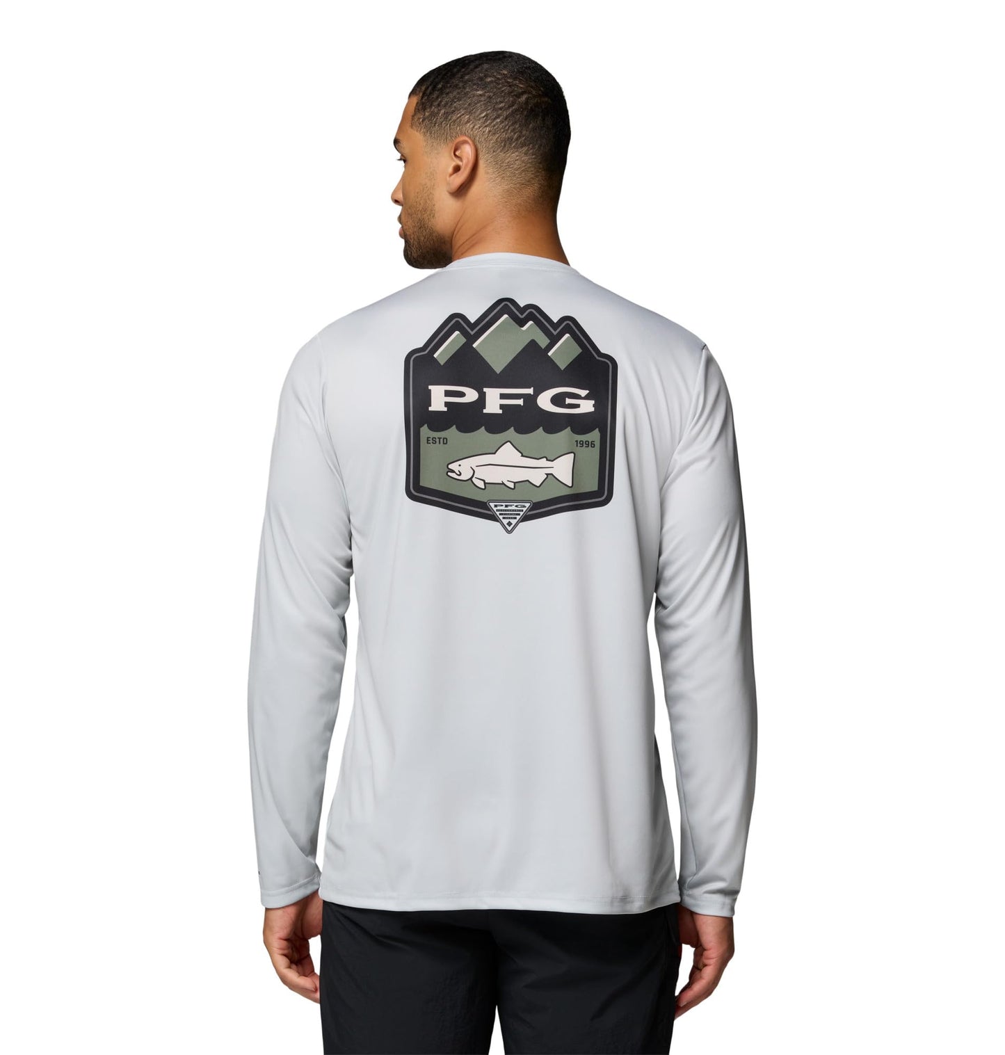 Columbia Men's Terminal Tackle PFG Shield Long Sleeve, Cool Grey, X-Large