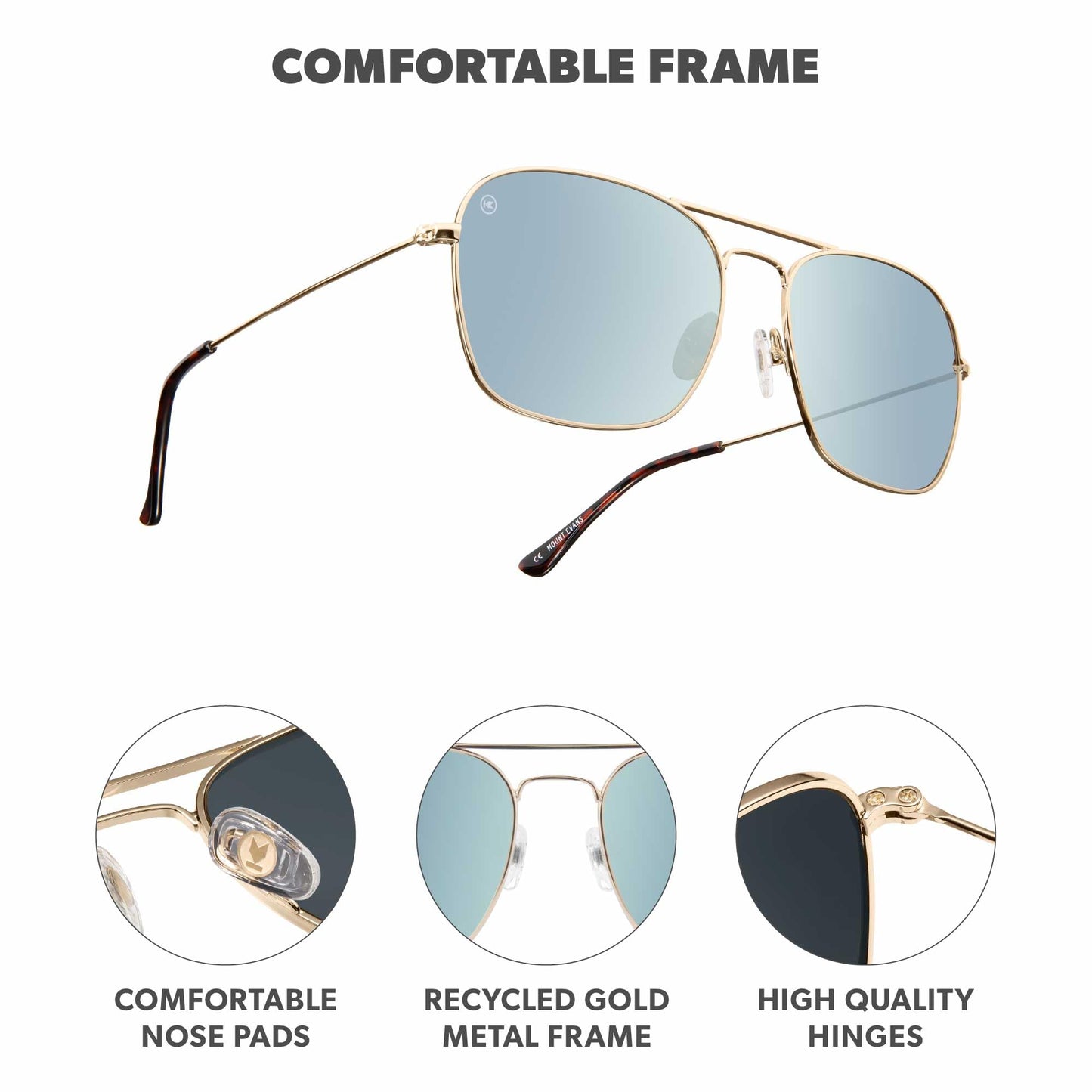 Knockaround Polarized Navigator Sunglasses for Men & Women - UV Protection