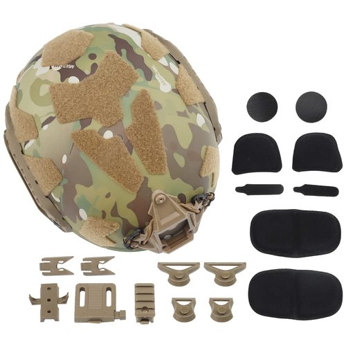 Upgrade Multicam Tactical Helmet SF Suprt High Cut Helmets Lightweight Action and Full Protective Version Airsoft Paintball Wargame Military (Color : HL-32 CP)