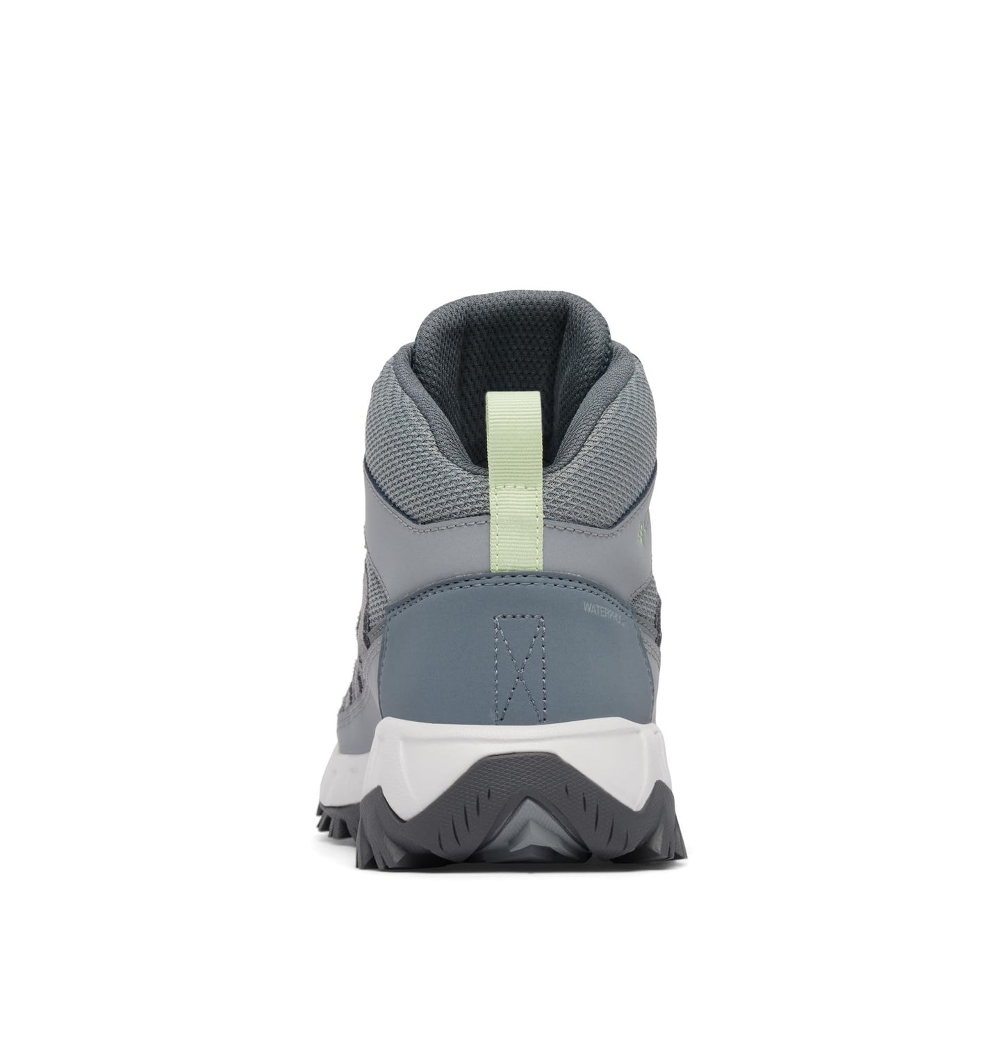 Columbia Womens Strata Trail Mid Waterproof, Titanium Grey Steel/Sage Leaf, 8