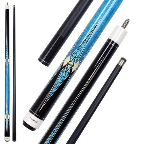CUPPA 58" Canadian Maple & Carbon Fiber Cue Stick – Pro-Grade 10.5mm Tip for Precision Control in 9-Ball, Snooker & Competitive Play! Gift-Ready with Luxury Case
