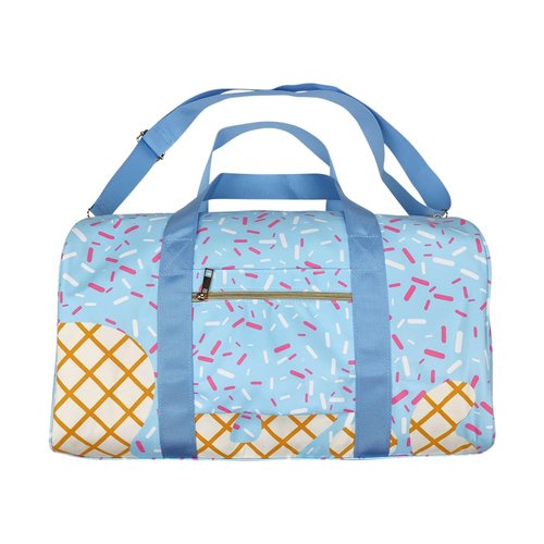 BA0286 splatter ice cream drip sports bag， travel bag.