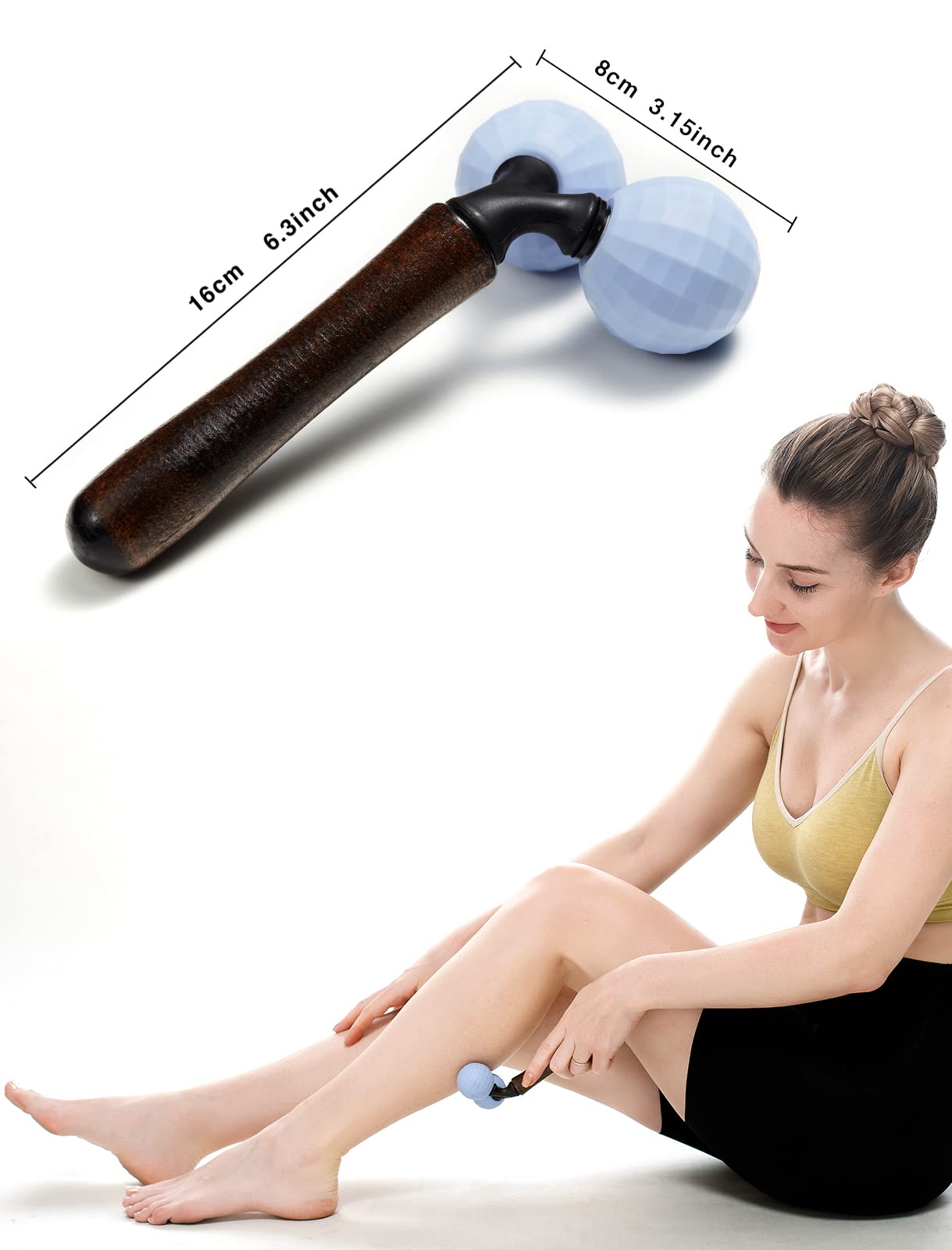 Lyanxinlei Relax Massage Roller，Handheld Total Body Massager Tools for Back, Neck, Foot, Calf, Leg, Arm & Deep Tissue Massager Relief for Sore Muscles