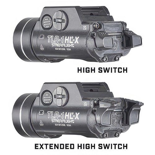 Streamlight 69501 TLR-1 HL-X USB 1500-Lumen 15000 Candela Rechargeable Rail-Mounted Tactical Weapon Light with Specific Compatibility Rail Locating Keys, Black