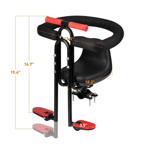 EWAIDI Child Bike Seat - Front Mount, Kids Bike Seat for Adult Bike, Baby Bike Seat Front Mounted, Toddler Bike Seat for Children 1~5 Years