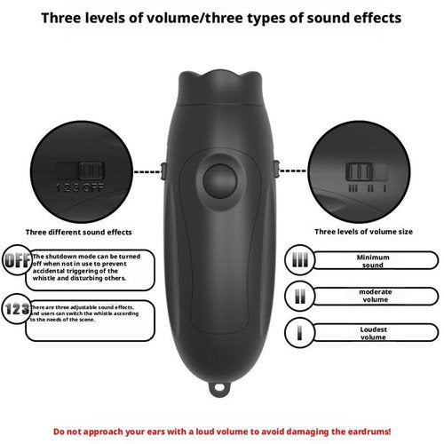 GINTBN Electronic Whistle for Referee Teachers,3 Tone & 3 High Volume Handheld Electric Whistles for Outdoor Sport Volleyball Soccer Game Camping