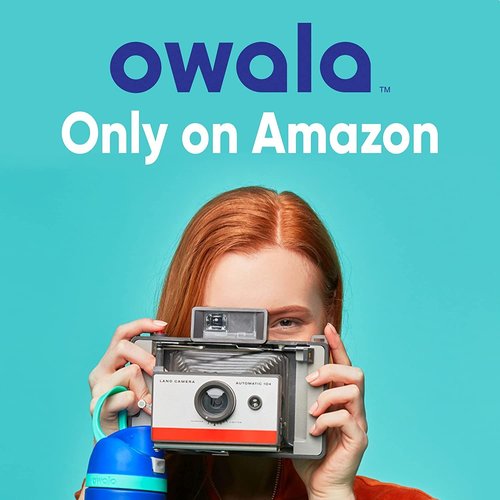 Owala Kids Flip Insulated Stainless-Steel Water Bottle with Straw and Locking Lid, 14-Ounce, Pink/Purple (All the Berries)