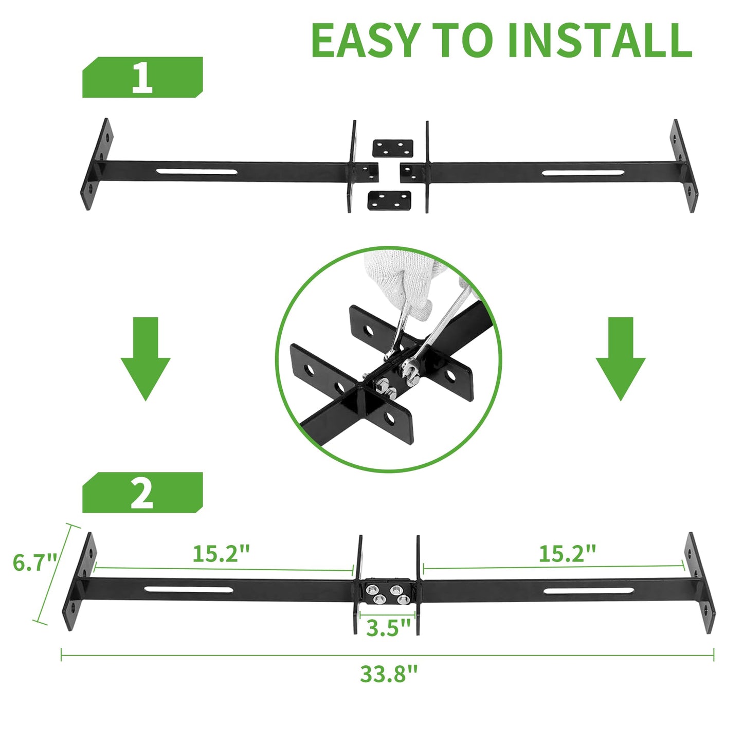 10L0L Universal 4 Passenger (2+2) Golf Cart Seat Belt Kit for EZGO, Yamaha, Club Car, Fits Front Rear Seat, with Bracket