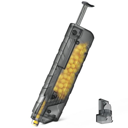 Ludex Airsoft Speed Loader 6mm BBS Pellet 100 Rounds Capacity Airsoft Magazine Fast Quick Loader with Adapter