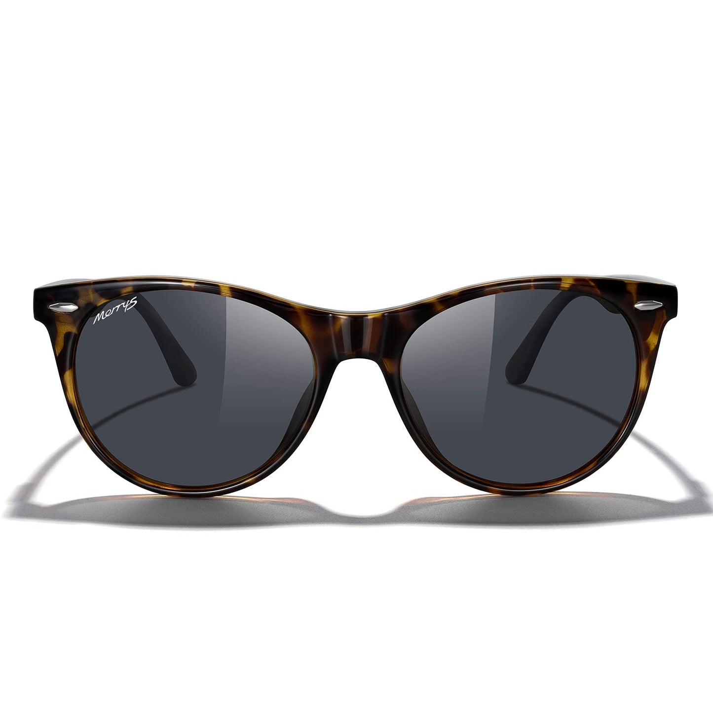 MERRY'S Retro Round Polarized Sunglasses for Women Fashion Trendy Shades S6185