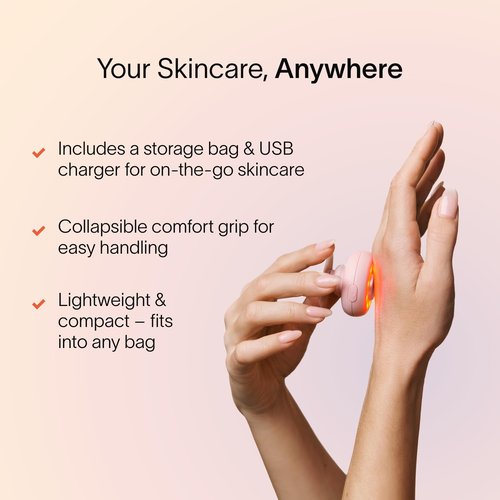 Solawave Red Light Therapy Device for Face & Body | Near Infrared Light Therapy for Rejuvenation | Portable Facial Skincare Solution | Soothes & Depuffs Skin, Reduces Appearance of Lines & Wrinkles
