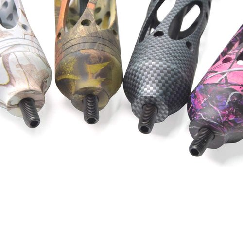 SHARROW Archery Bow Stabilizer 8inch 11inch Bow Riser Shock Absorber Dampener Recurve Bow Noise Reduction Compound Bow Accessories (Jungle camo, 8 inch)