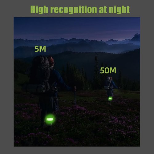 cdar Rechargeable LED Armband Running Slap Glow Bracelets Wristband for Night Cycling Walking Joggers Running Gear Red