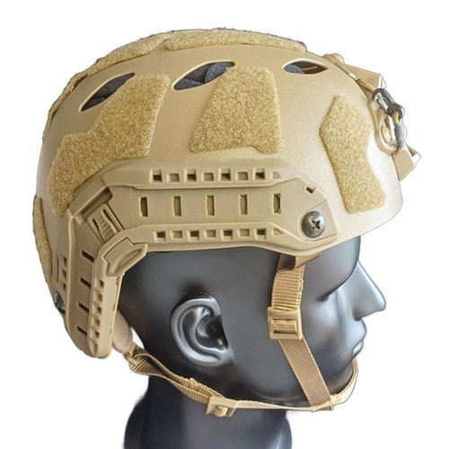 PAIRSOFTWIN Airsoft SF Hight Cut Fast ABS Protective Helmet for Tactical Outdoor Sports (Brown)