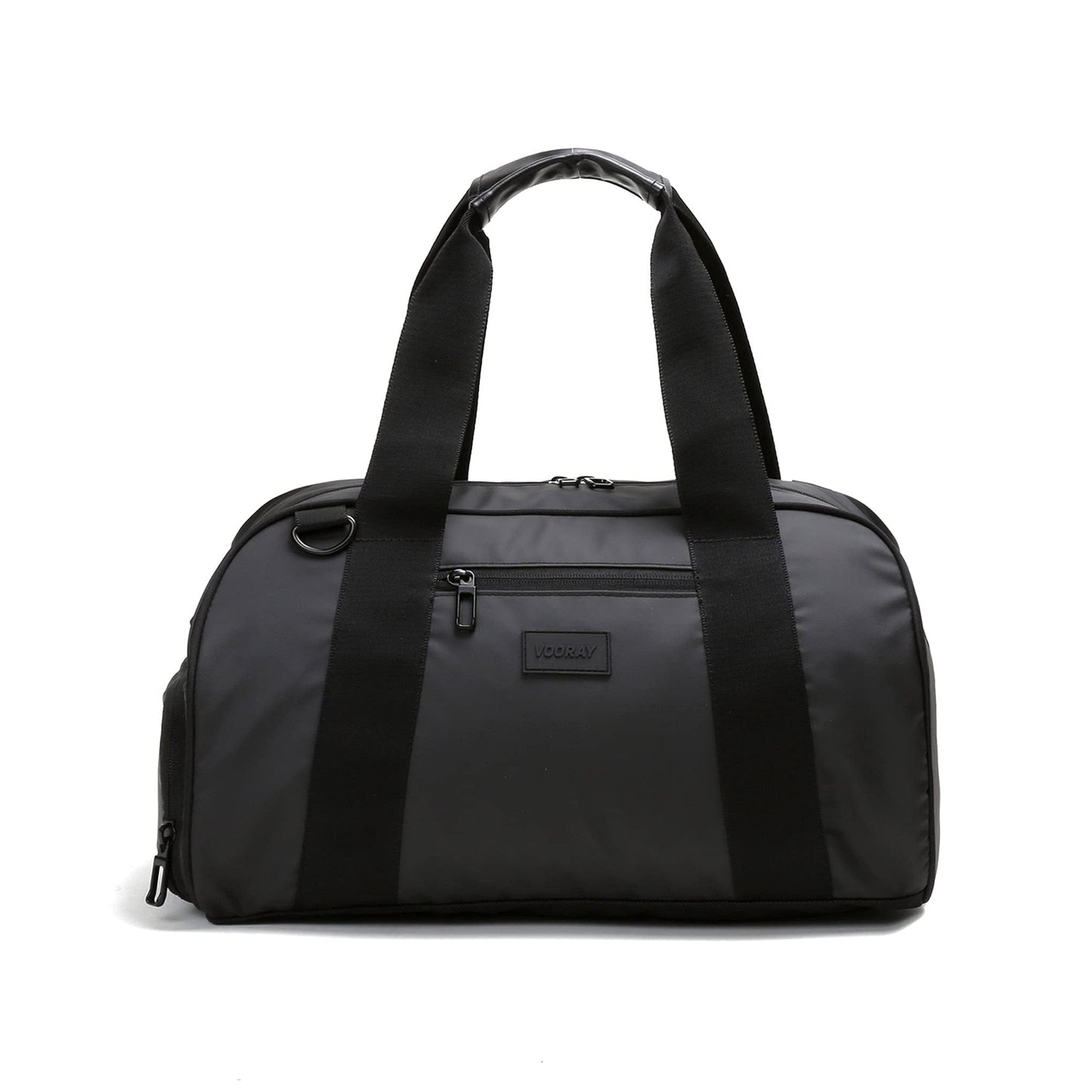 Vooray Burner Gym Duffel Bag – 23L Small Gym Bag for Women and Men with Shoe Compartment and Water Bottle Pocket, Lightweight Travel Duffle for Training, Sports, Overnight Use (Matte Black)