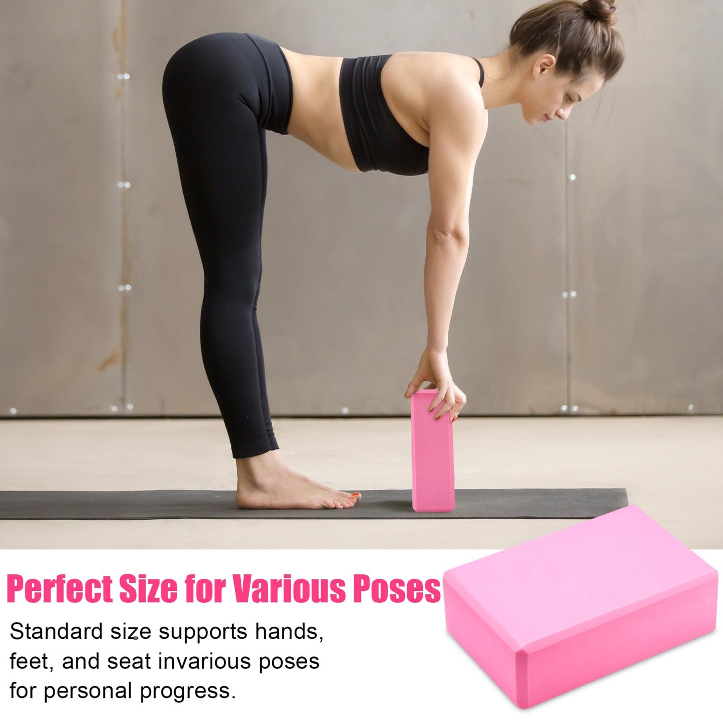 10 Pcs Pilates Ring Set for Women Home Yoga Equipment Accessories Pilates Ring Circle and Ball Workouts Gift Include Ball Yoga Circle Resistance Bands Block Straps Gym Bag(Pink)