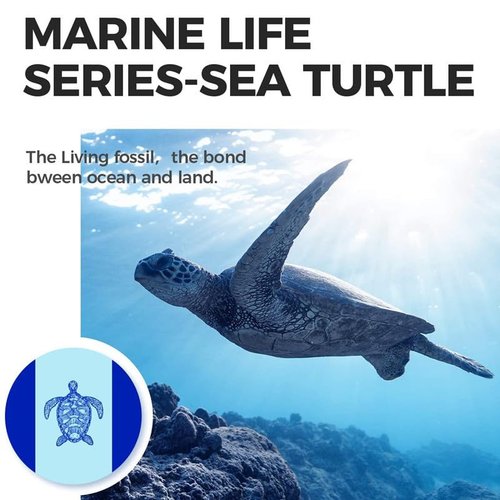 LinaLife 79"x83" beach blanket waterproof sandproof Adults Oversized Lightweight Large Picnic Mat for Travel Camping Hiking Picnic quick drying Sea Turtle Design Anchor Stakes and Compact Travel Bag