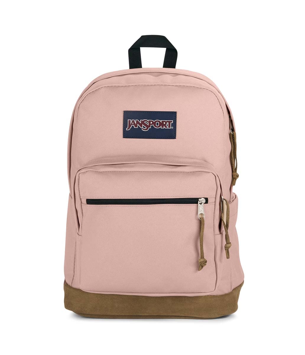 JanSport Right Pack Backpack - Durable Daypack with Padded 15" Laptop Sleeve, Spacious Main Compartment & Integrated Water Bottle Pocket - Misty Rose