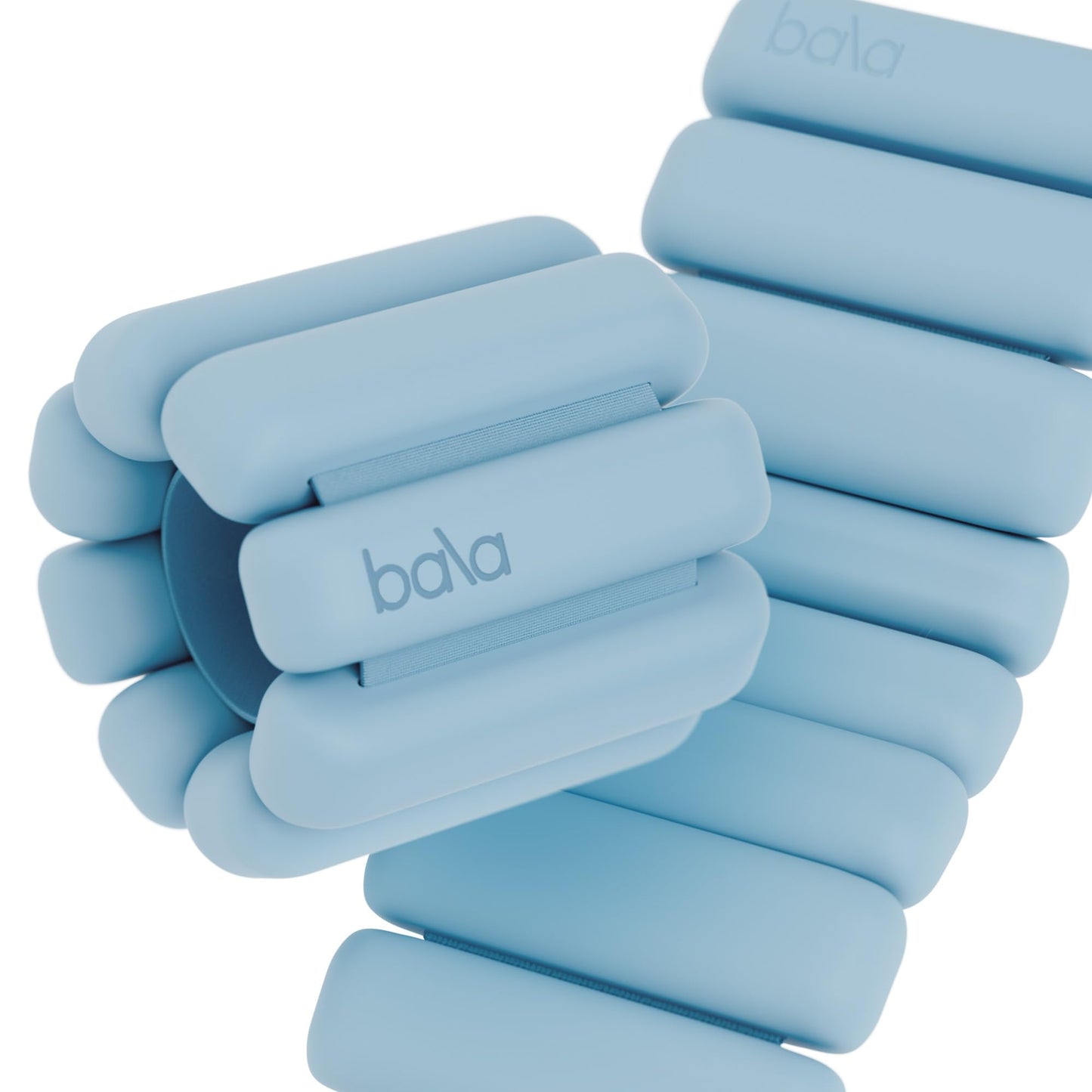 Bala Bangles Wrist & Ankle Weights for Women & Men - 2 lb Adjustable Weighted Bands - Soft Silicone Arm & Leg Weights for Pilates, Yoga, Walking, Barre, Home Workout & Strength Training Exercise