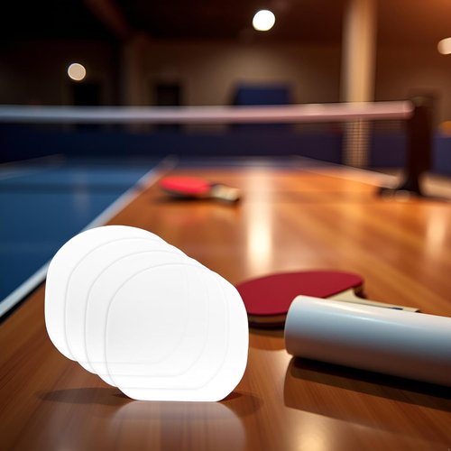 4 Pcs Table Tennis Racket Protective Film, Transparent Table Tennis Rackets Adhesive Protective Film Adhesive Protective Film for Table Tennis Rubber Protector Rackets Maintenance Cover Accessories
