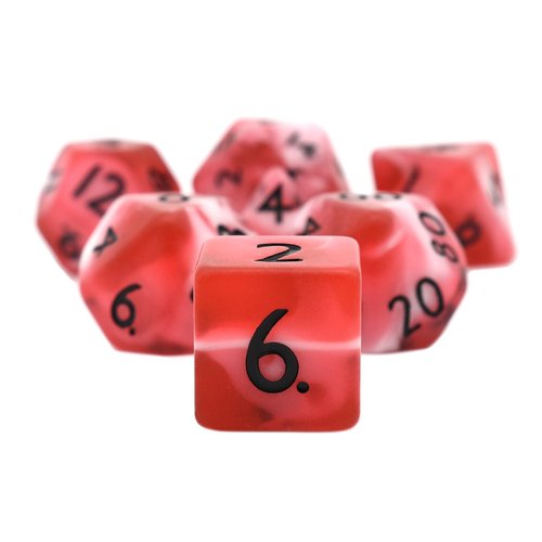 Sacrifice Matte DND Dice Set | 7pc Polyhedral Dice Set for D&D and TTRPGs | Random Encounter Dice | Limited Edition