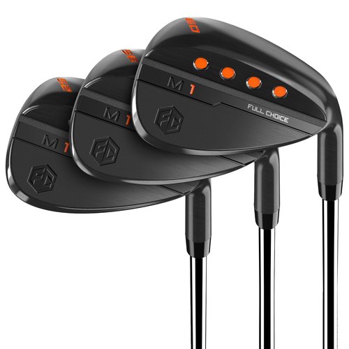 FULL CHOICE Golf Wedge Set, 52/56/60 Degree Golf Sand Wedge, Gap Wedge, Lob Wedge Golf Clubs, Wedges Golf Clubs for Men Women Right Hand, CNC Milled Face for More Spin and Control