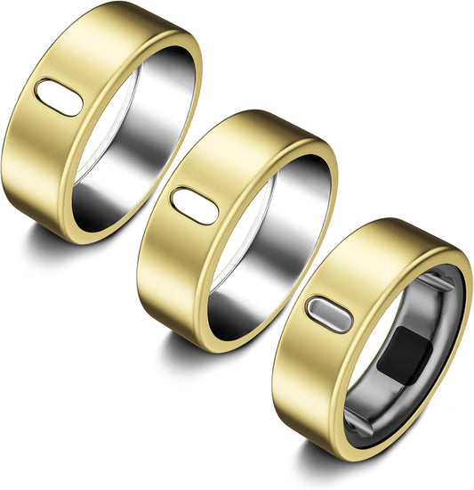 3 Pack Cover Compatible with Oura Ring Gen 4/Oura Ring Gen 3 Horizon/Heritage, Surport Charging with Cover on, Anti-Scratch TPU Protector for Men Women (Size 9, Clear*3)