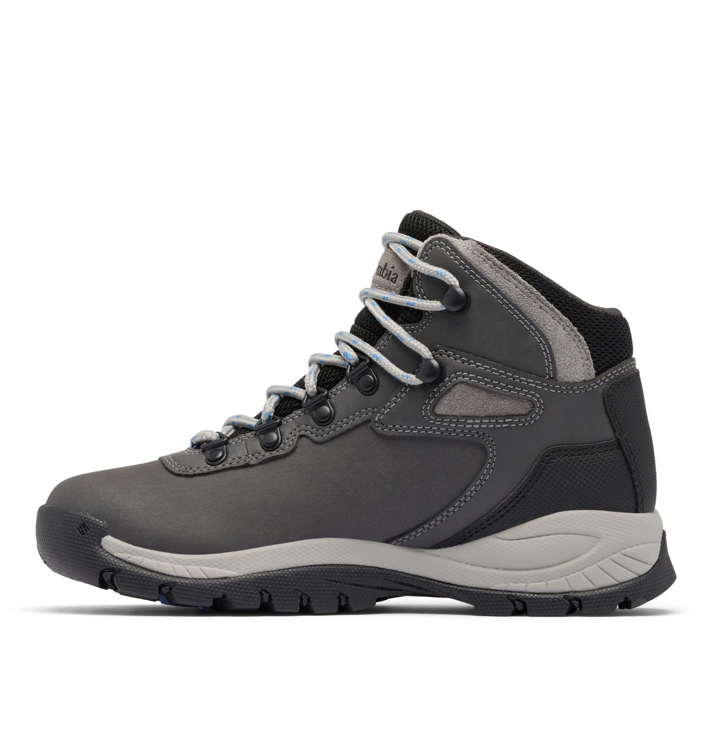 Columbia Womens Newton Ridge Lightweight Waterproof Hiking Boot, Quarry/Cool Wave, 8