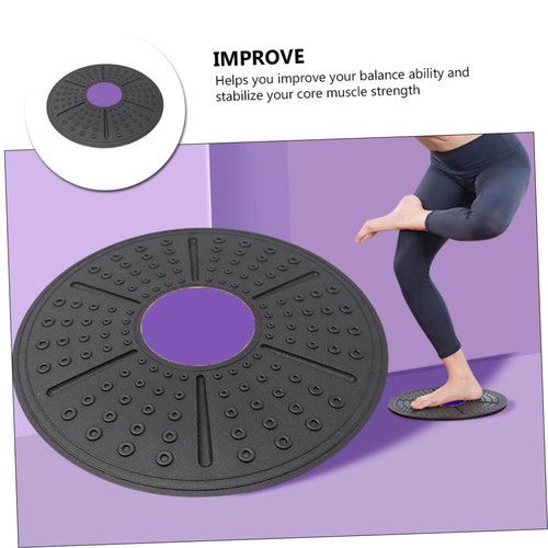 LIOOBO 1Pc Balance Board for Core Strength Training Rotating Yoga Balance Pedal Non Slip Exercise Equipment for Fitness Physical Therapy Home Workouts Design