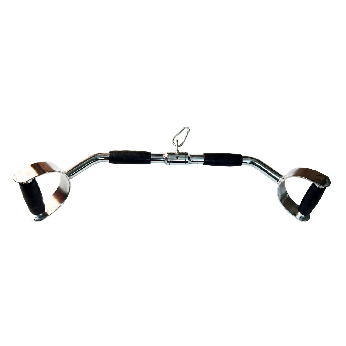 Rivotrance Strength-Enhancing Wide Grip LAT Pull Down Bar, Curl Pulldown Attachment - Gym Equipment with Rubber Handles for Comfortable Strength Workouts, Ideal Lat Bar Cable Machine Attachment (Wide Grip Mutil)