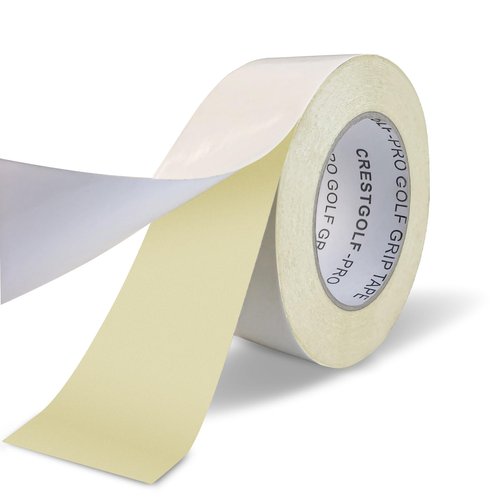 Crestgolf Golf Grip Tape Roll 2" x 18 Yards, Premium Solvent Activated Double Sided Adhesive Strips for Regripping Golf Clubs, Upgrade Double Sided Tape