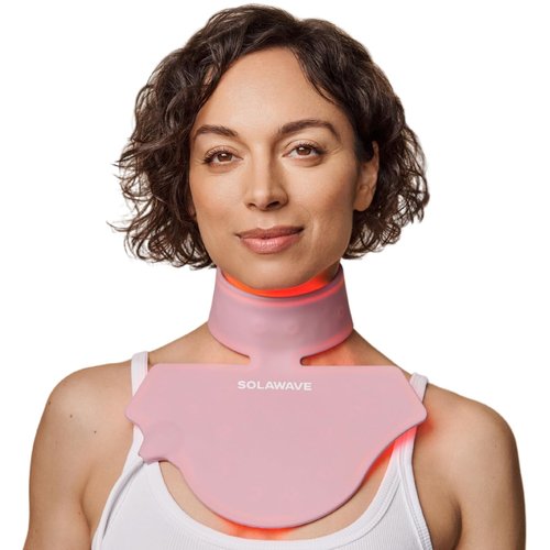 Solawave Red Light Therapy Mask for Neck & Chest | Red Light & Near Infrared Light Device for Décolleté | Rejuvenates the Skin, Smooths Look of Fine Lines & Wrinkles | Anti-Aging Skincare at Home
