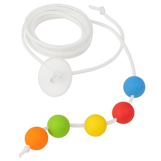 6 Foot with 5 Beads Vision Convergence Training - Convergence Insufficiency Tool - Train Vision, Athletic Performance, and More!, White