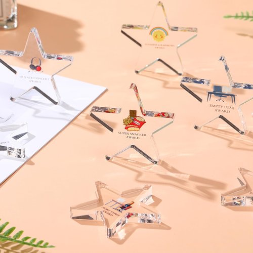 30 Pcs Funny Appreciation Acrylic Award Trophy, Acrylic Coworker Appreciation Award Thank You Trophy Clear Reward Medallions Gifts for Office New Team Prize Retirement Present(Employee)