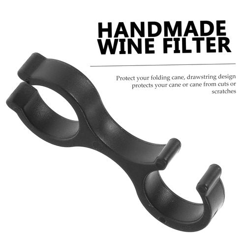 VANZACK 8pcs Storage Clasps Cable Clip Cable Clamps Cable Grip Durable Clips Bar Clamps Stick Folding Walking Hose Clamp Walking Cane Tarp Clips Shape Clip Rotatable Clasps Black