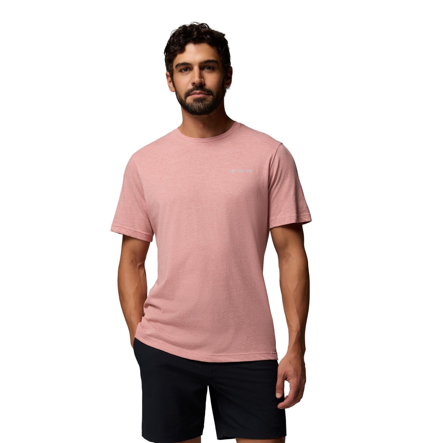 Columbia Men's Thistletown Hills Short Sleeve T-Shirt, Washed Red/Heather, 5X